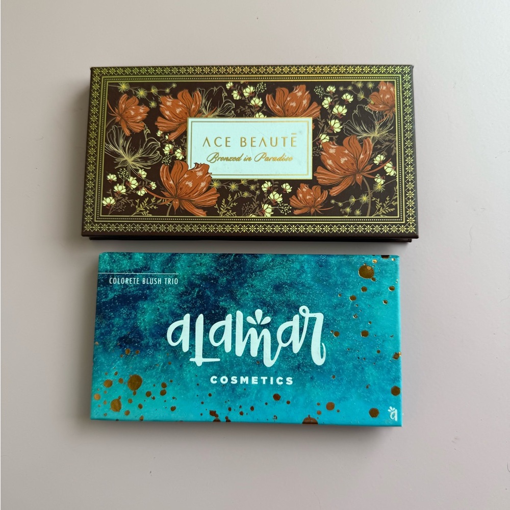 Ace Beaute Paradise Blush Palette & Alamar Blush Trio Bundle
